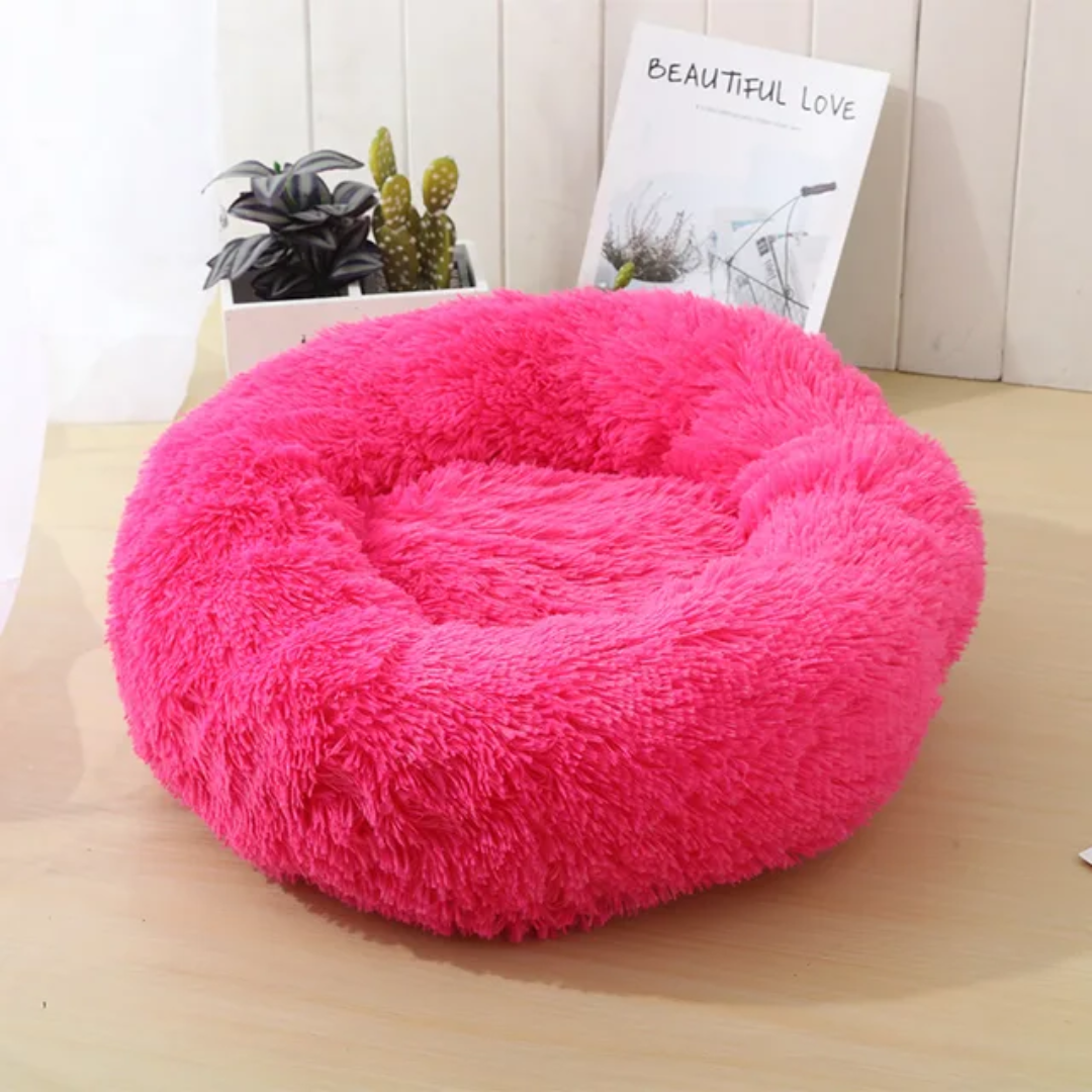 Fluffy Donut Dog Bed ๐พ