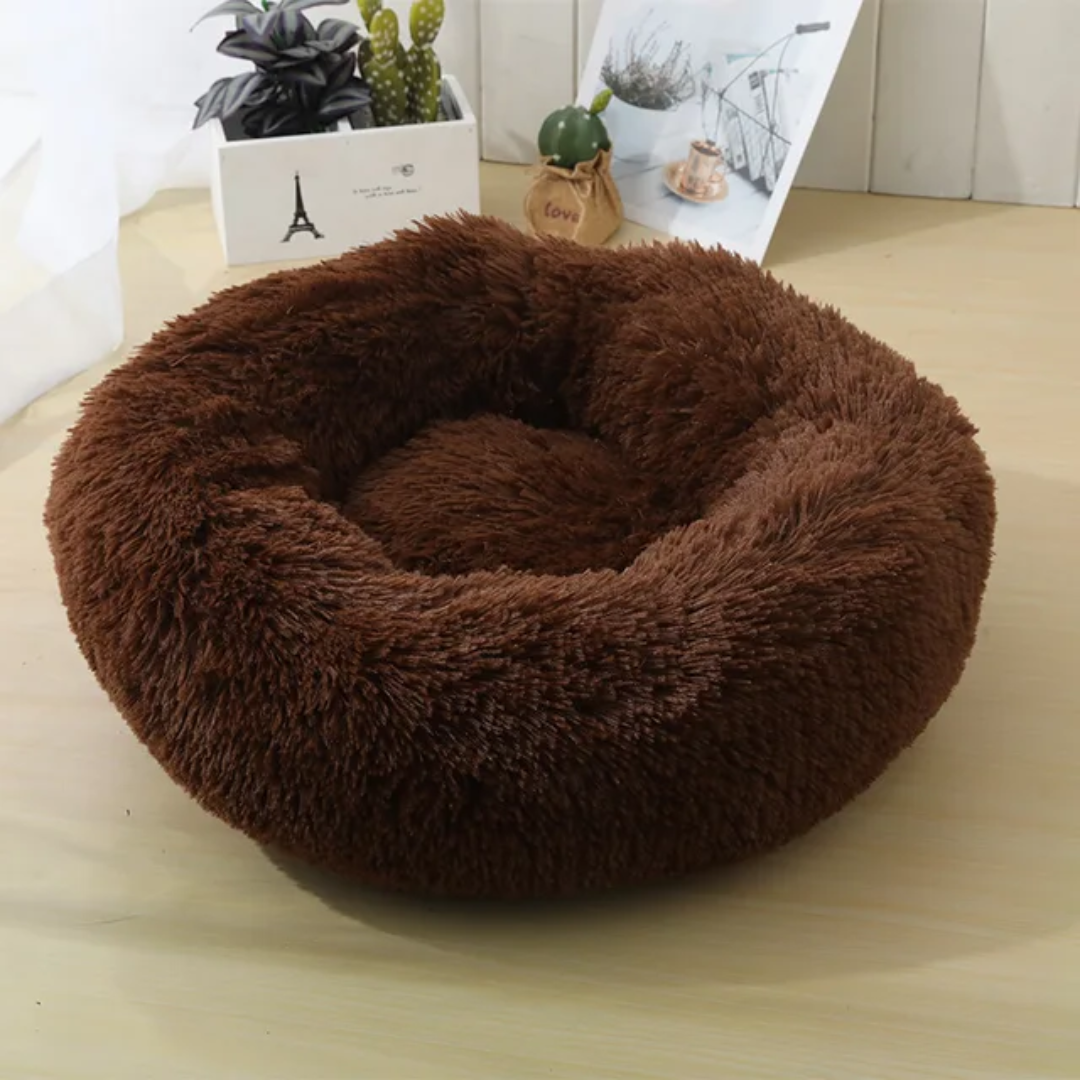 Fluffy Donut Dog Bed ๐พ