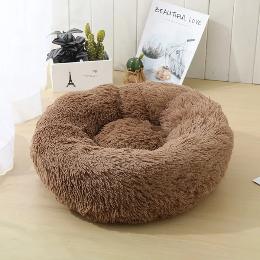 Fluffy Donut Dog Bed ๐พ