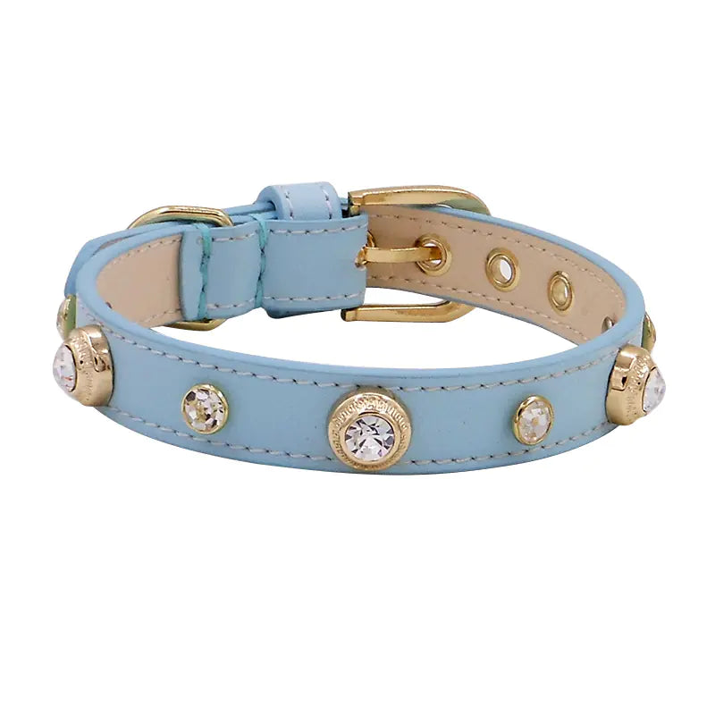 Multicolor Leather Pet Collar