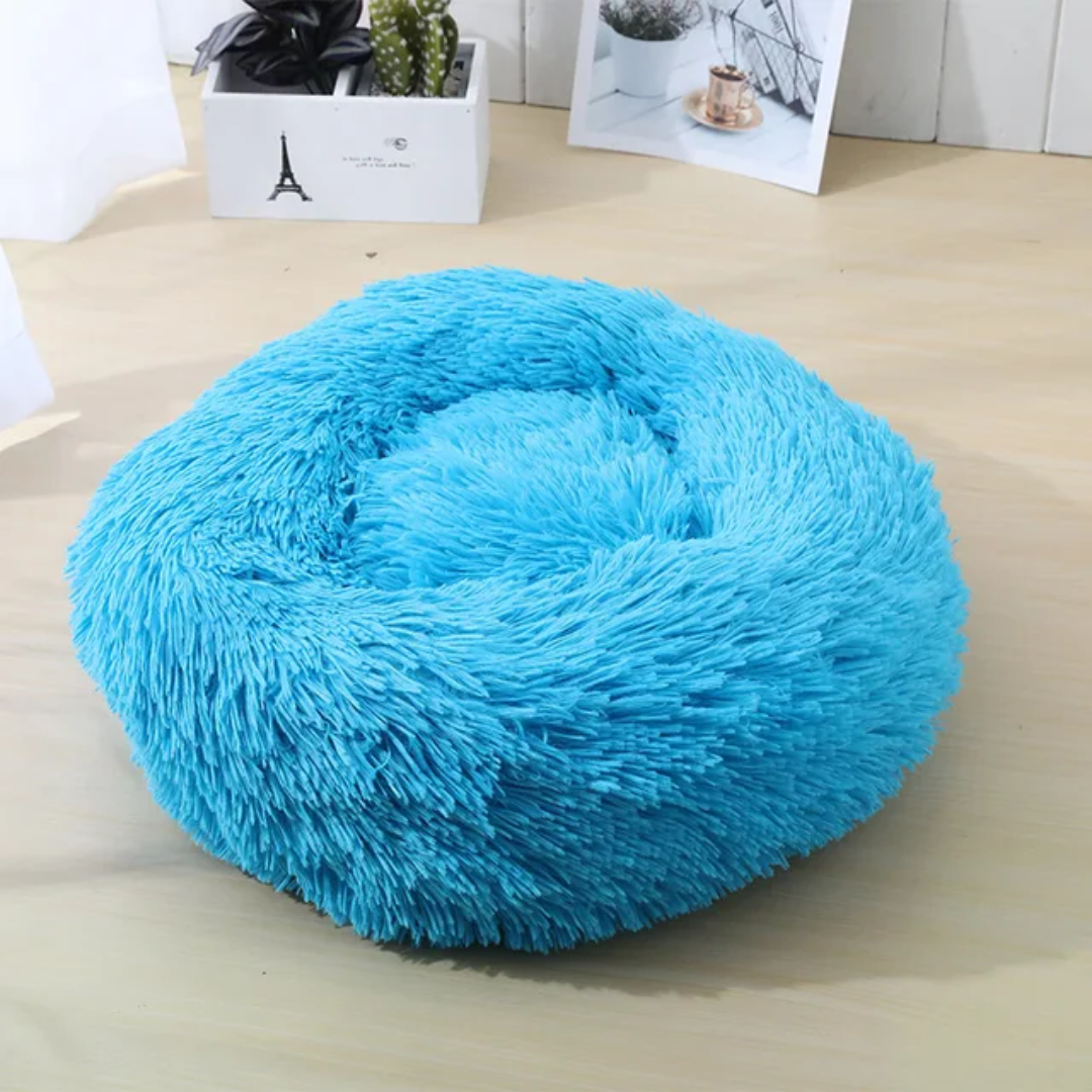 Fluffy Donut Dog Bed ๐พ