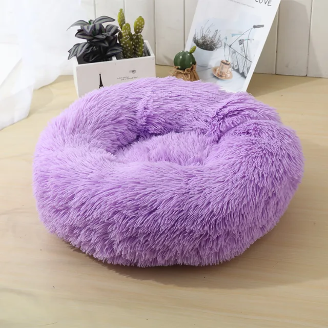 Fluffy Donut Dog Bed ๐พ