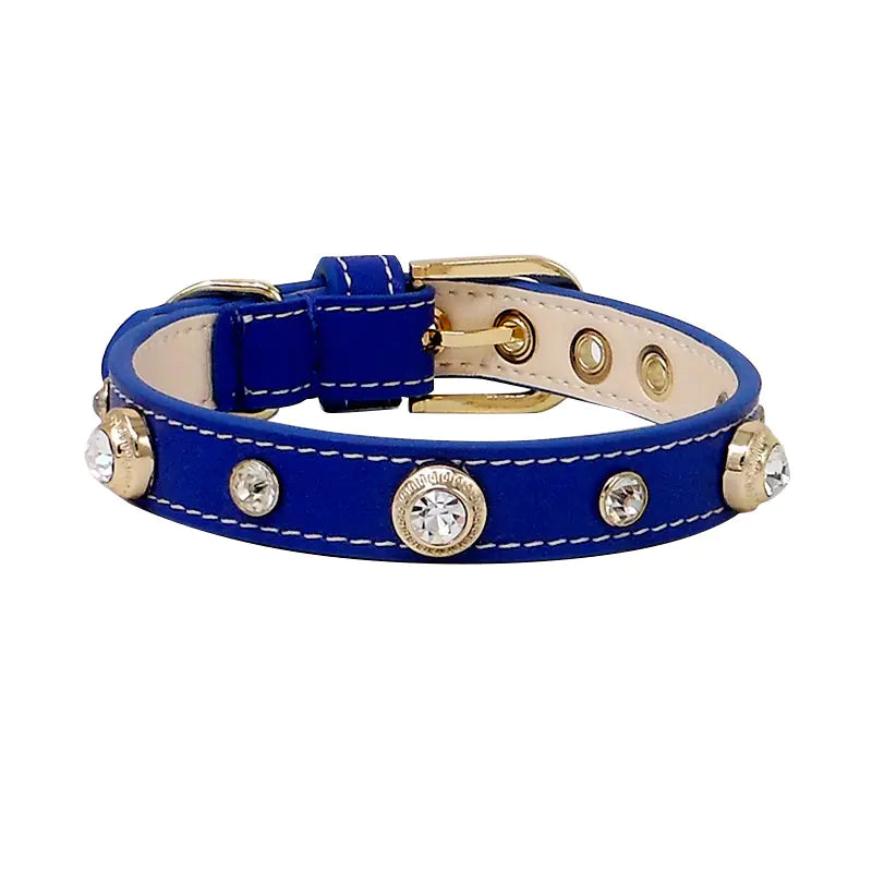 Multicolor Leather Pet Collar