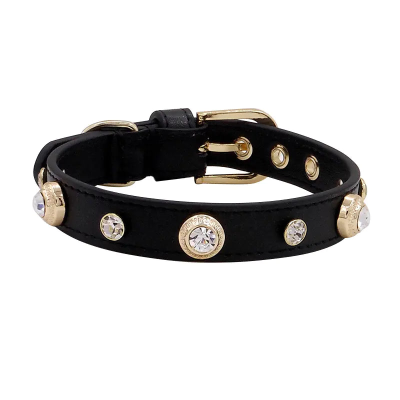 Multicolor Leather Pet Collar