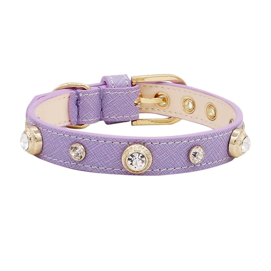 Multicolor Leather Pet Collar